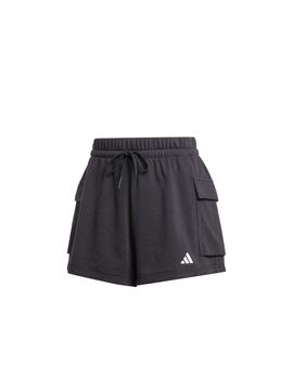 Pantalones adidas sl french terry sho mujer negro/blanco