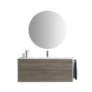 Mueble de baño de 4 piezas en melamina roble fresno