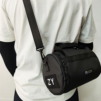 1pc Bolso de mensajero para hombres, bolso deportivo casual, bolso de hombro casual de nylon impermeable