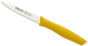 Cuchillo mondador acero inoxidable 100mm mango polipropileno amarillo