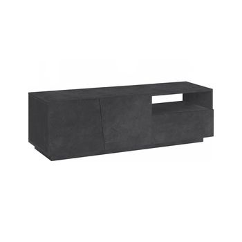 Mueble tv efecto madera pizarra 150x43h46 cm