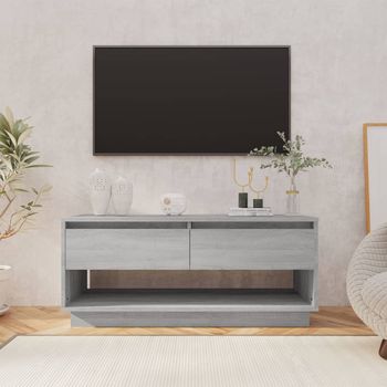 vidaXL Mueble de TV madera de ingeniería gris Sonoma 102x41x44 cm