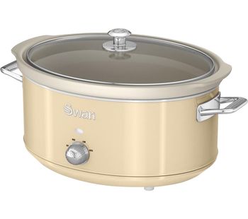 SWAN Retro SF17031CN Slow Cooker - Cream, Cream