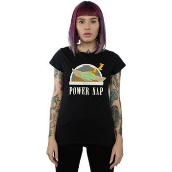 Disney Camiseta manga larga The Mandalorian Power Nap Child para mujer