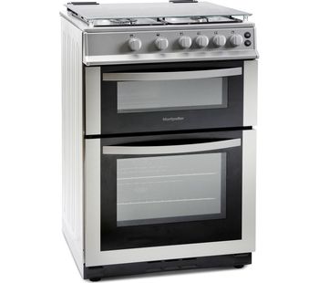 MONTPELLIER MDG600LS 60 cm Gas Cooker - Silver, Silver