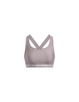 Sujetador deportivo under armour crossback mid mujer gris