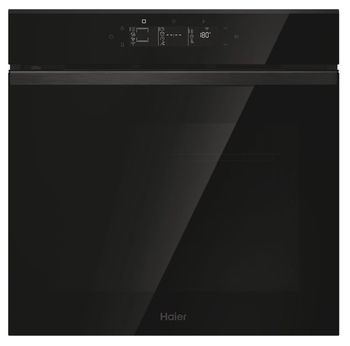 Horno Multifunción - HAIER H6 ID65G3YTB, Pirólisis y Aquálisis, WiFi, Negro