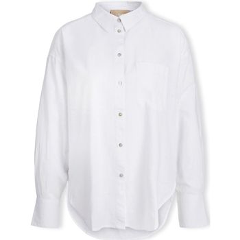 Jjxx Blusa Jamie Linen Shirt L/S - White para mujer