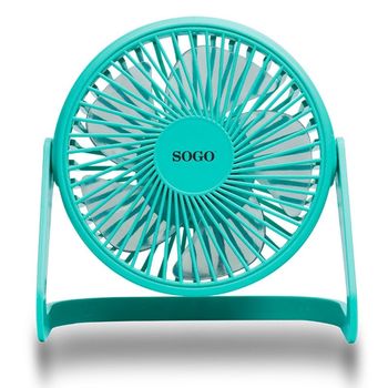 Sogo Ventilador de Sobremesa USB 12cm Verde