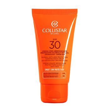 Collistar Protector Solar Facial Crema Rostro Bronceadora Protección Global Antiedad SPF30