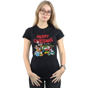 Disney Camiseta manga larga Mickey Mouse And FriendsWinter Wishes para mujer