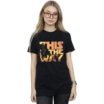 Disney Camiseta manga larga The Mandalorian The Way para mujer