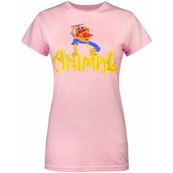 Worn Camiseta manga larga Animal Drummer para mujer