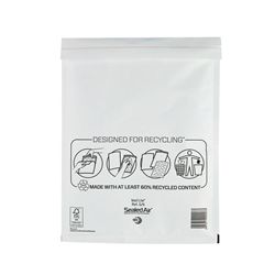 Mail Lite Bubble Postal Bag White G4-240x330 Pack of 50 101098085