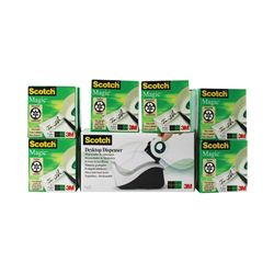 Scotch Magic Tape 810 19mmx33m (Pack of 16) with Free Dispenser