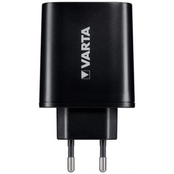 Varta Cargador Triple USB/USB-C 7W Negro