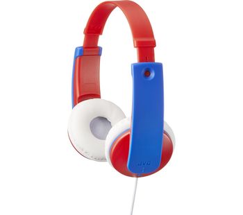 JVC Tinyphones Kids Headphones - Blue & Red, Blue