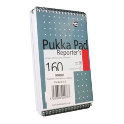 Pukka Pad Wirebound Metallic Reporter's Shorthand Notepad (Pack of 3)