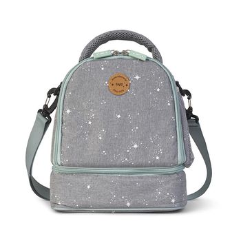 Bolsa térmica Galaxy gris-menta