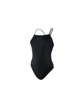 Bañador de natación speedo endurance+ thinstrap negro mujer