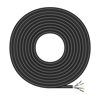 Aisens A135-0673 Bobina de Cable RJ45 FTP AWG24 Cat.6 100m Negro