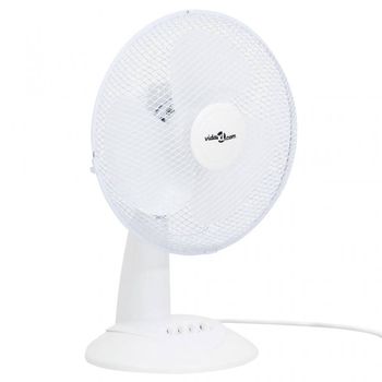 VidaXL Ventilador de Sobremesa 40W Blanco