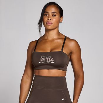 Sujetador deportivo de entrenamiento con estampado gráfico Origin para mujer de MP - Café - XS