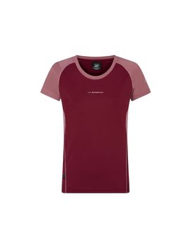 Camiseta de trail la sportiva move rojo mujer