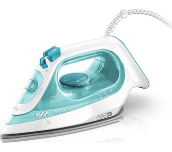 BRAUN TexStyle 3 SI3041.GR Steam Iron - Green, Braun