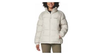 Chaqueta de plumon con capucha columbia pike lake iii beige  mujer