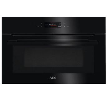 Horno Microondas - AEG KMK761080B, 45 cm, 43 litros, Cristal Negro