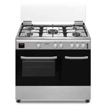 Infiniton CC9696XHTP Cocina de Gas 5 Zonas + Horno Acero Inoxidable