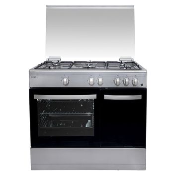 Svan SKGW5900PBX Cocina de Gas 5 Fuegos + Horno Acero Inoxidable