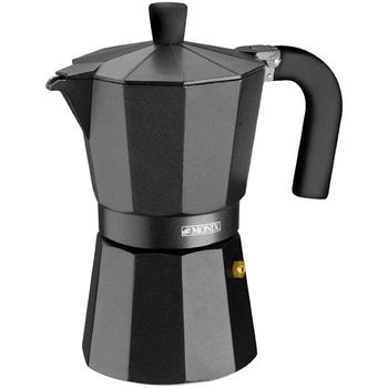 Monix Vitro Cafetera Italiana de Aluminio 6 Tazas Negra