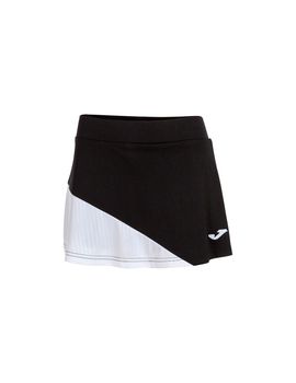 Falda de tenis joma montreal negro blanco niña