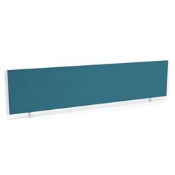 Impulse/Evolve Plus Bench Screen 1800 Bespoke Maringa Teal White Frame