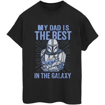 Disney Camiseta manga larga Mandalorian Best Dad para mujer