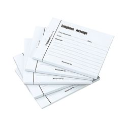 Exacompta Guildhall Telephone Message Pad 100 Sheet Blue (5 Pack)