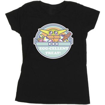 Disney Camiseta manga larga The Mandalorian Eggcellent Easter para mujer