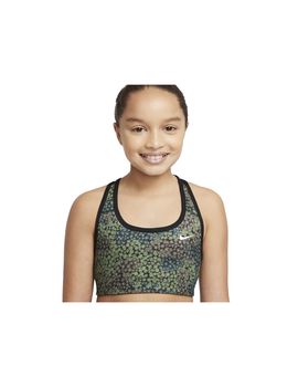 Sujetador deportivo nike dri-fit swoosh niña green