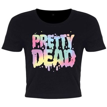 Grindstore Camiseta manga larga Pretty Dead para mujer