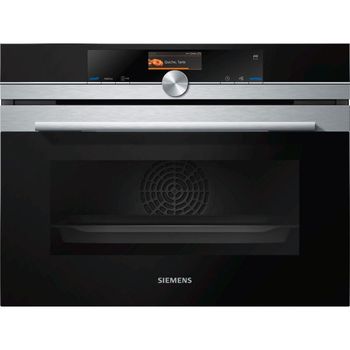 Siemens iQ700 CS636GBS2 Horno Compacto con Vapor 47L A+ Inox/Negro