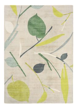 Alfombra verde de lana scion oxalis juniper 120 x 180cm