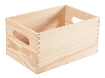 Caja de madera de 15x30x20 cm y capacidad de 9l