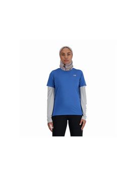 Camiseta new balance sport essentials mujer azul