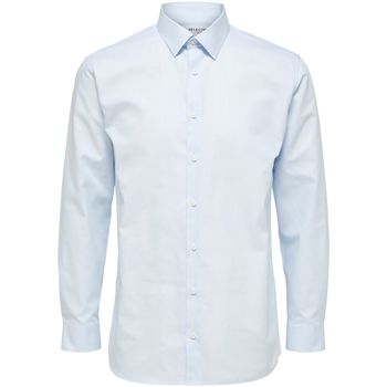 Selected Camisa Ethan Classic Overhemd Lichtblauw para mujer