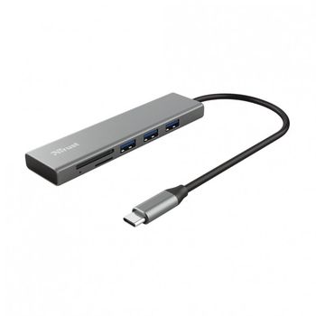 Trust Halyx Hub Multipuerto USB-C con Lector de Tarjetas