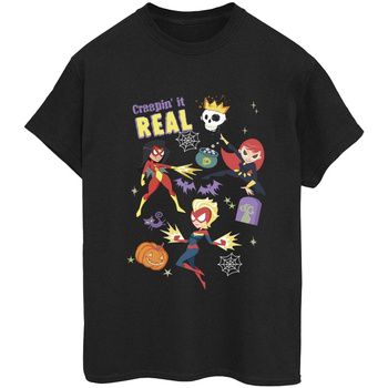 Marvel Camiseta manga larga Creepin It Real para mujer