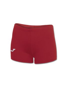 Calentador bermuda de fútbol joma lycra mujer rojo