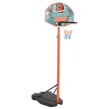 vidaXL Juego de baloncesto portátil ajustable 180-230 cm